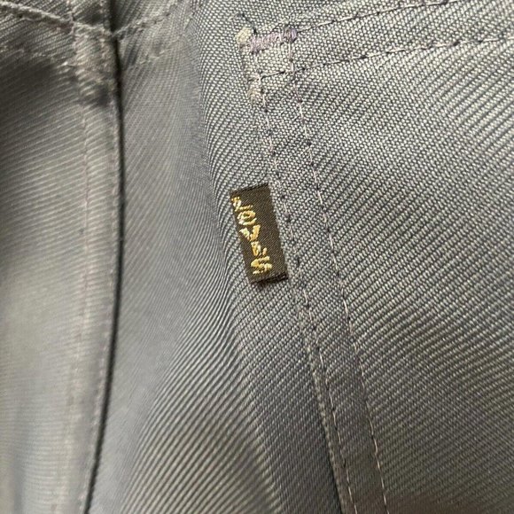 Vintage Levis 10517 Blue Polyester Dacron Stay Press Pants 32 /33 - Picture 5 of 7